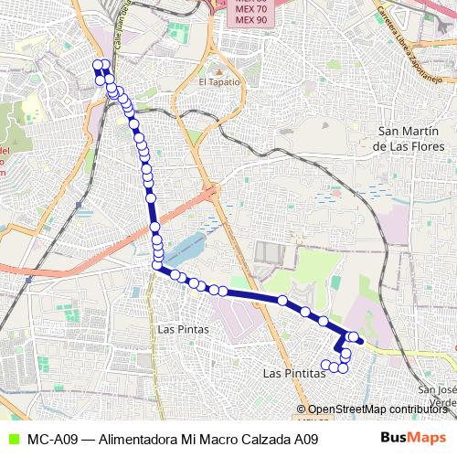 MC-A09 bus Line Map