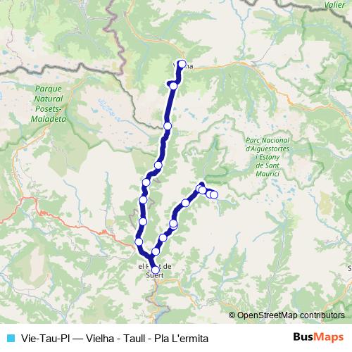 Vie-Tau-Pl bus Line Map