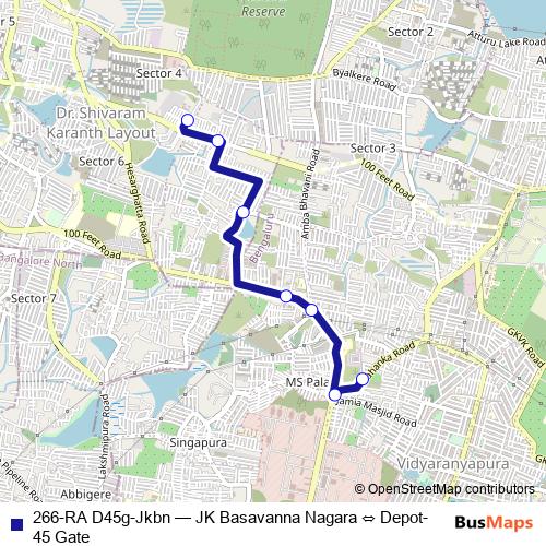 266-RA D45g-Jkbn bus Line Map