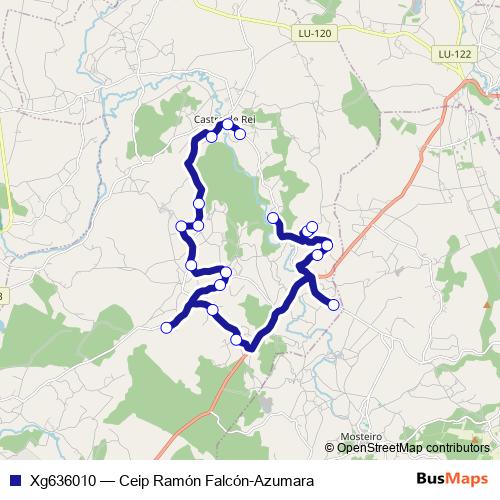 Xg636010 bus Line Map