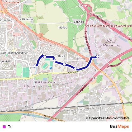 Tt bus Line Map