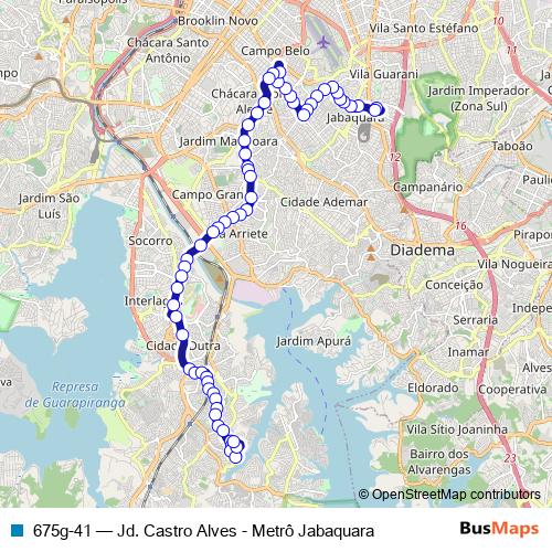 675g-41 bus Line Map