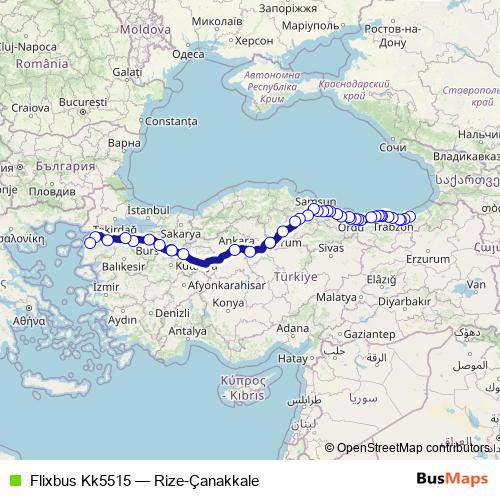 Flixbus Kk5515 bus Line Map