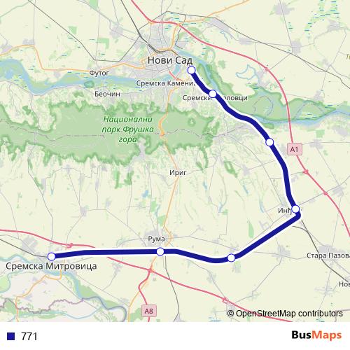 771 rail Line Map