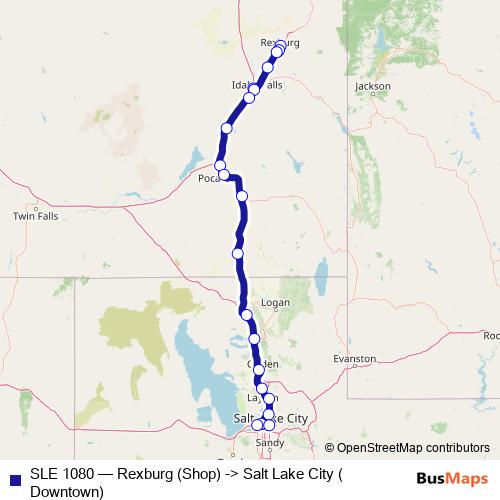 SLE 1080 bus Line Map