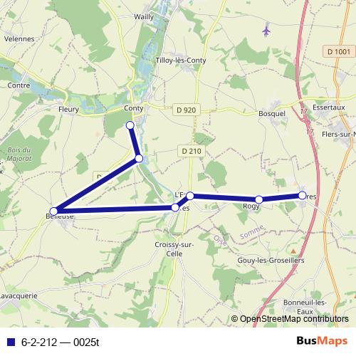 6-2-212 bus Line Map