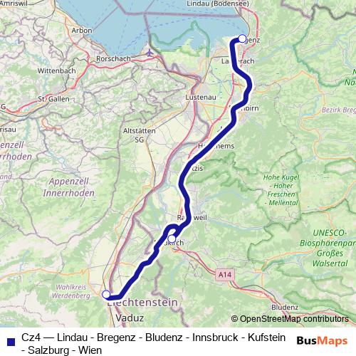 Cz4 rail Line Map