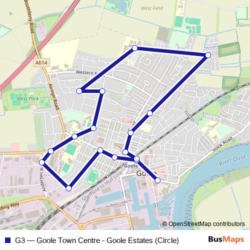 G3 bus Line Map