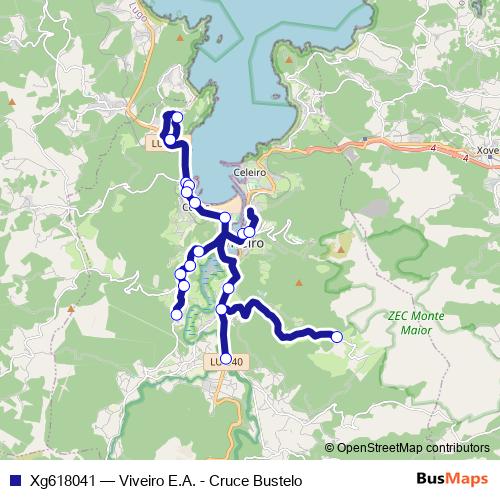Xg618041 bus Line Map