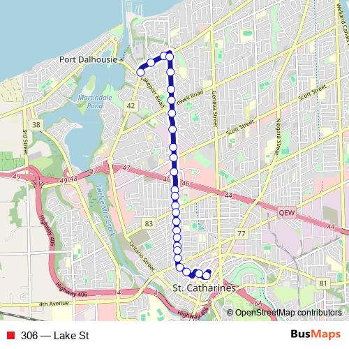 306 bus Line Map