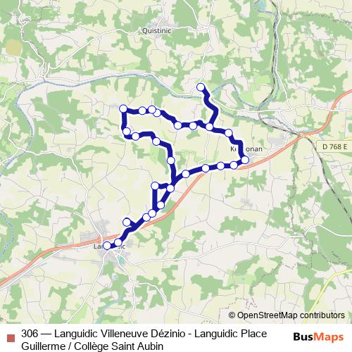 306 bus Line Map