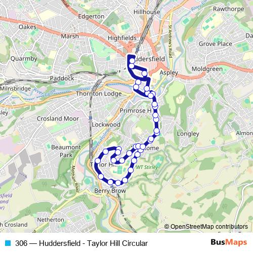 306 bus Line Map