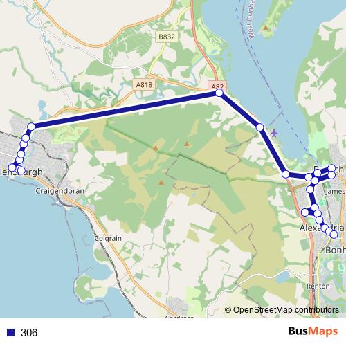 306 bus Line Map