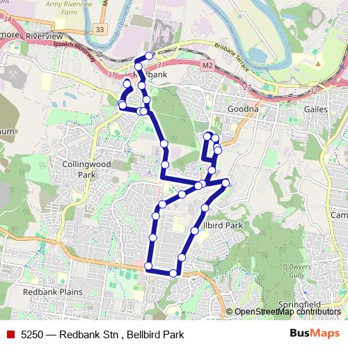 5250 bus Line Map