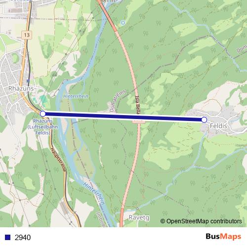 2940 cable-car Line Map