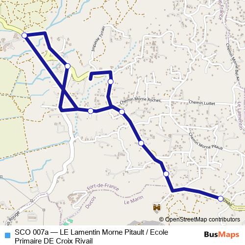 SCO 007a bus Line Map