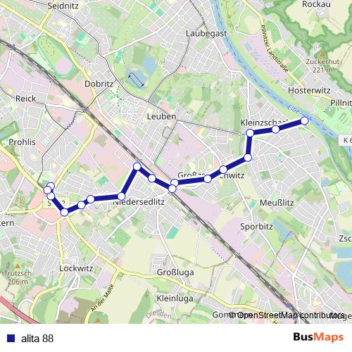 alita 88 bus Line Map