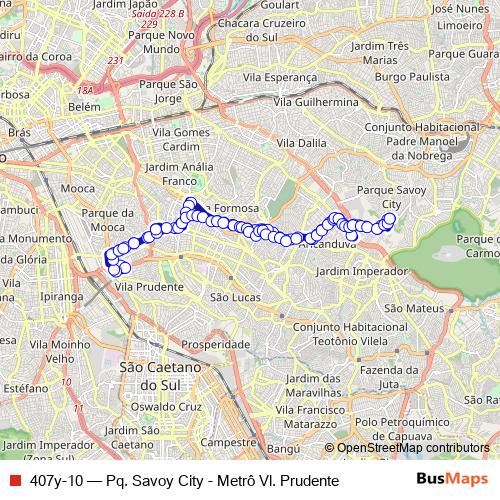 407y-10 bus Line Map