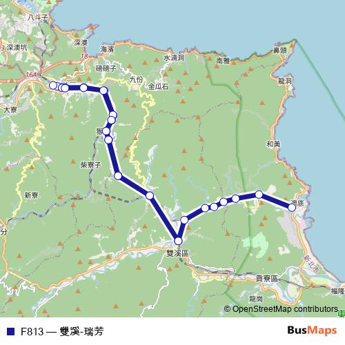 F813 bus Line Map