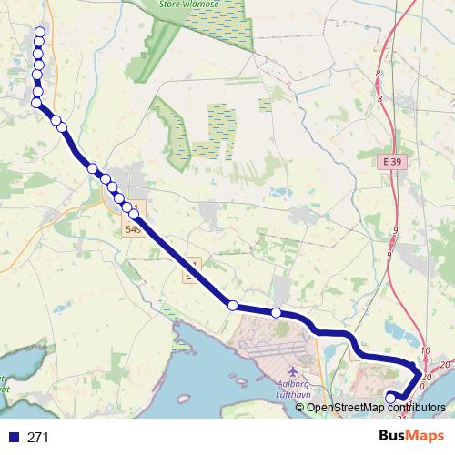 271 bus Line Map
