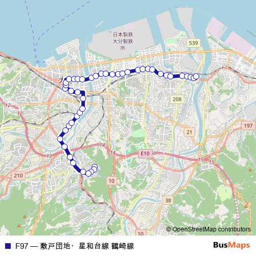 F97 bus Line Map