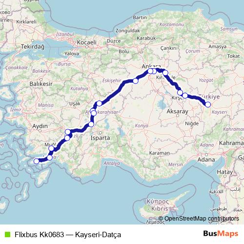 Flixbus Kk0683 bus Line Map