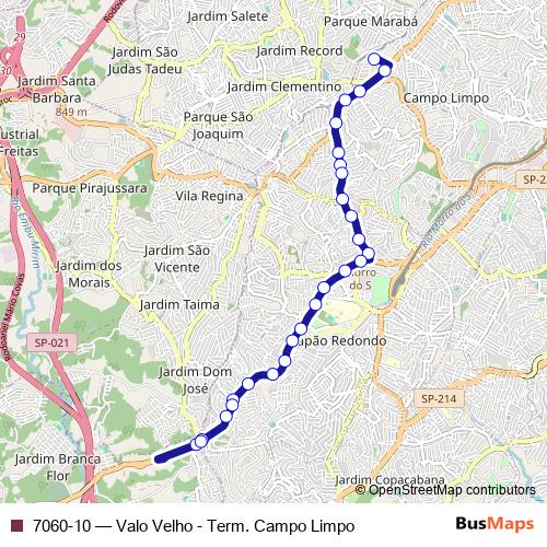 7060-10 bus Line Map
