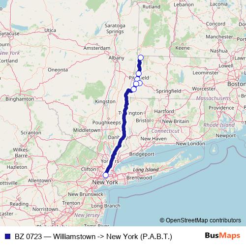 BZ 0723 bus Line Map