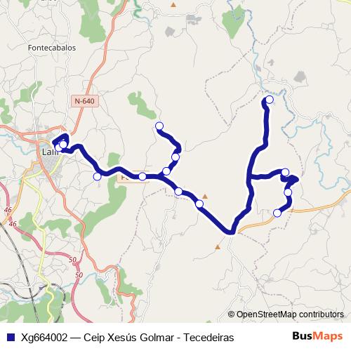 Xg664002 bus Line Map