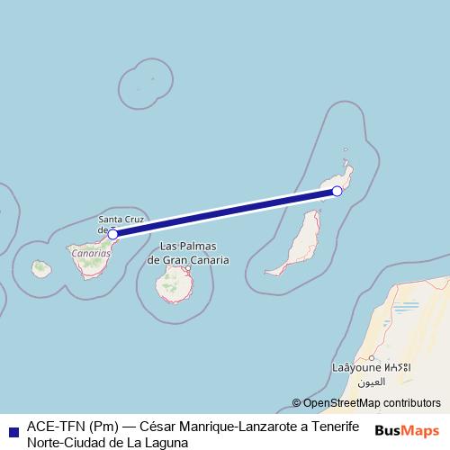 ACE-TFN (Pm) air Line Map