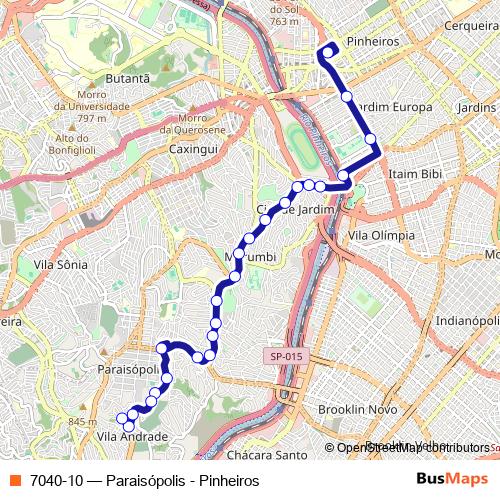 7040-10 bus Line Map