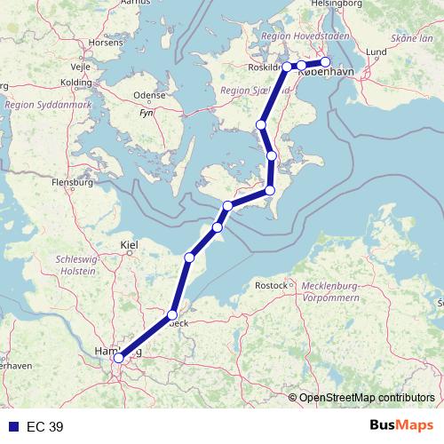 EC 39 rail Line Map