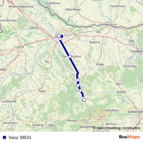 Vesz 39533 rail Line Map
