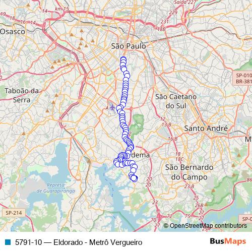 5791-10 bus Line Map