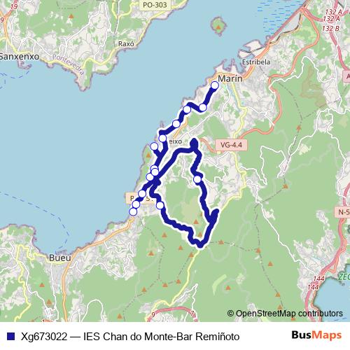 Xg673022 bus Line Map