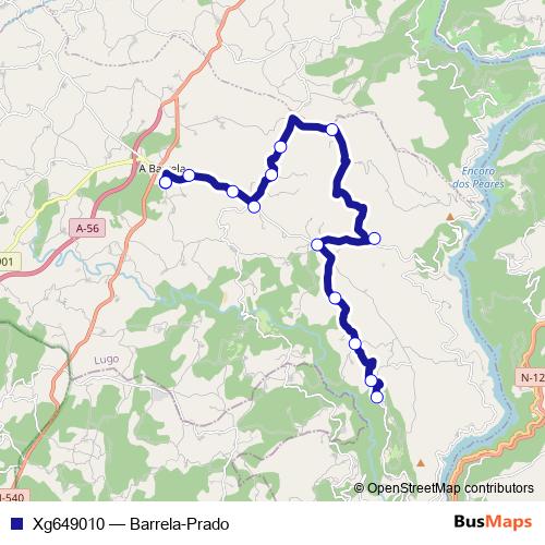 Xg649010 bus Line Map