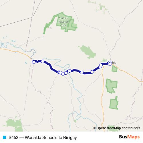 S453 bus Line Map