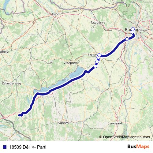 18509 Déli <- Parti rail Line Map