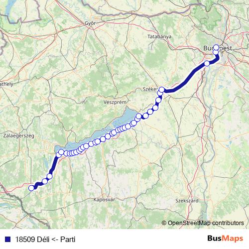 18509 Déli <- Parti rail Line Map