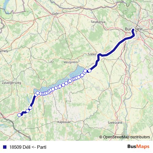 18509 Déli <- Parti rail Line Map