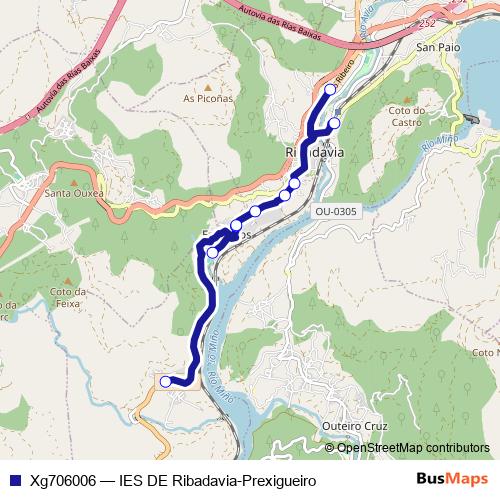Xg706006 bus Line Map