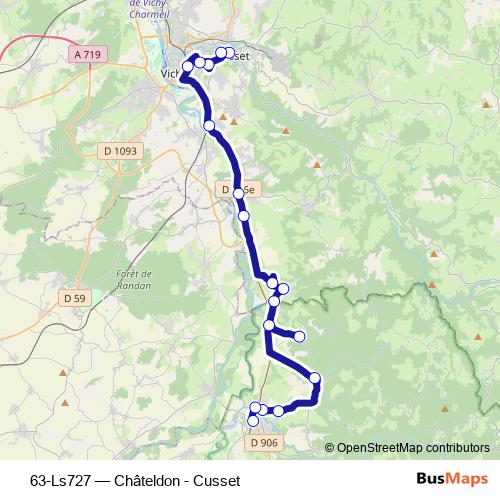 63-Ls727 bus Line Map