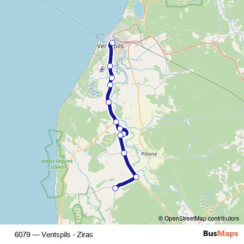 6079 bus Line Map