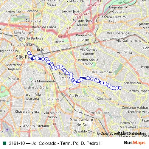3161-10 bus Line Map