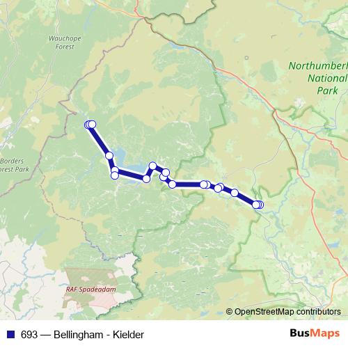 693 bus Line Map