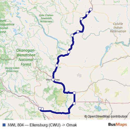 NWL 804 bus Line Map