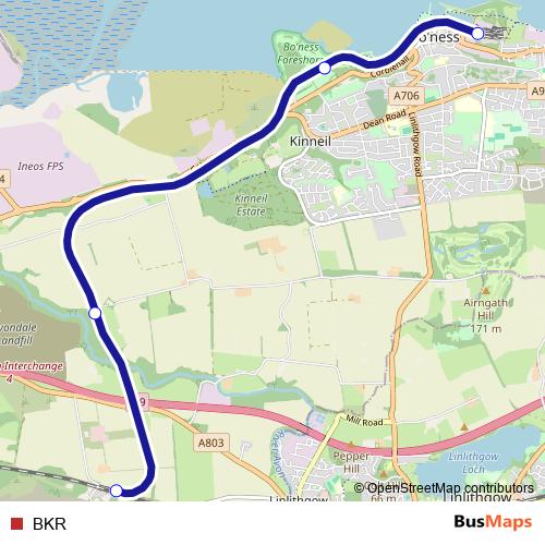 BKR tram Line Map