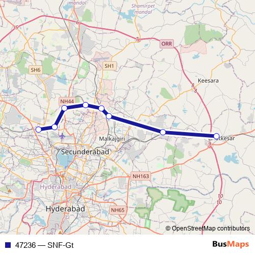 47236 rail Line Map