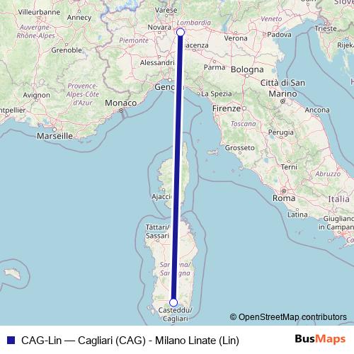 CAG-Lin air Line Map