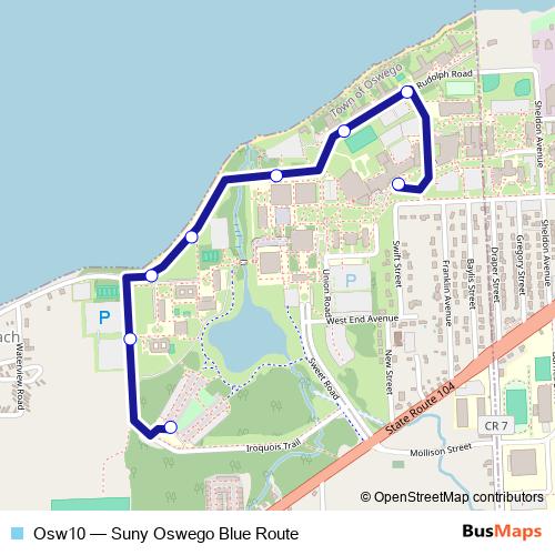 Osw10 bus Line Map